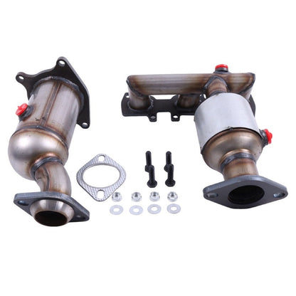 Catalytic Converter Set PE16719-20X compatible with Ford Edge 3.5L 3.7L 2011 -2014 Bank 1 and 2 Non Turbo Only