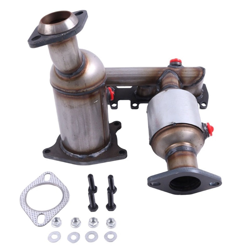 Catalytic Converter Set PE16719-20X compatible with Ford Edge 3.5L 3.7L 2011 -2014 Bank 1 and 2 Non Turbo Only