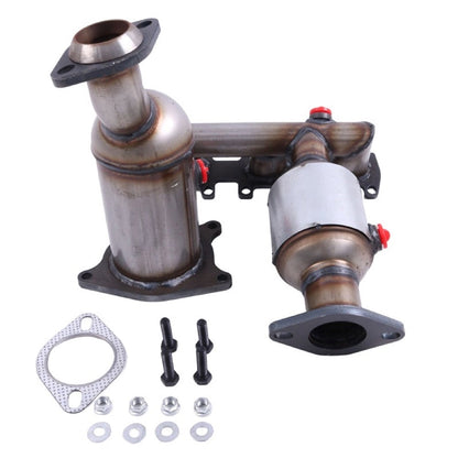Catalytic Converter Set PE16719-20X compatible with Ford Edge 3.5L 3.7L 2011 -2014 Bank 1 and 2 Non Turbo Only