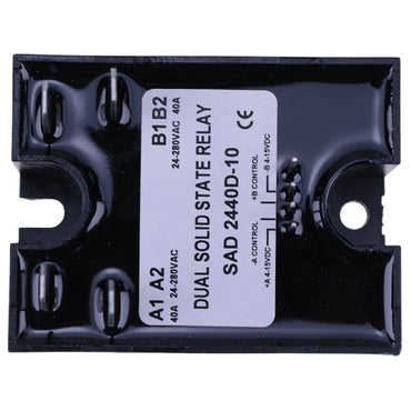 Dual Solid State Relay SSR 4-15VDC Input 280VAC 40A D2440D-10 Random Turn On