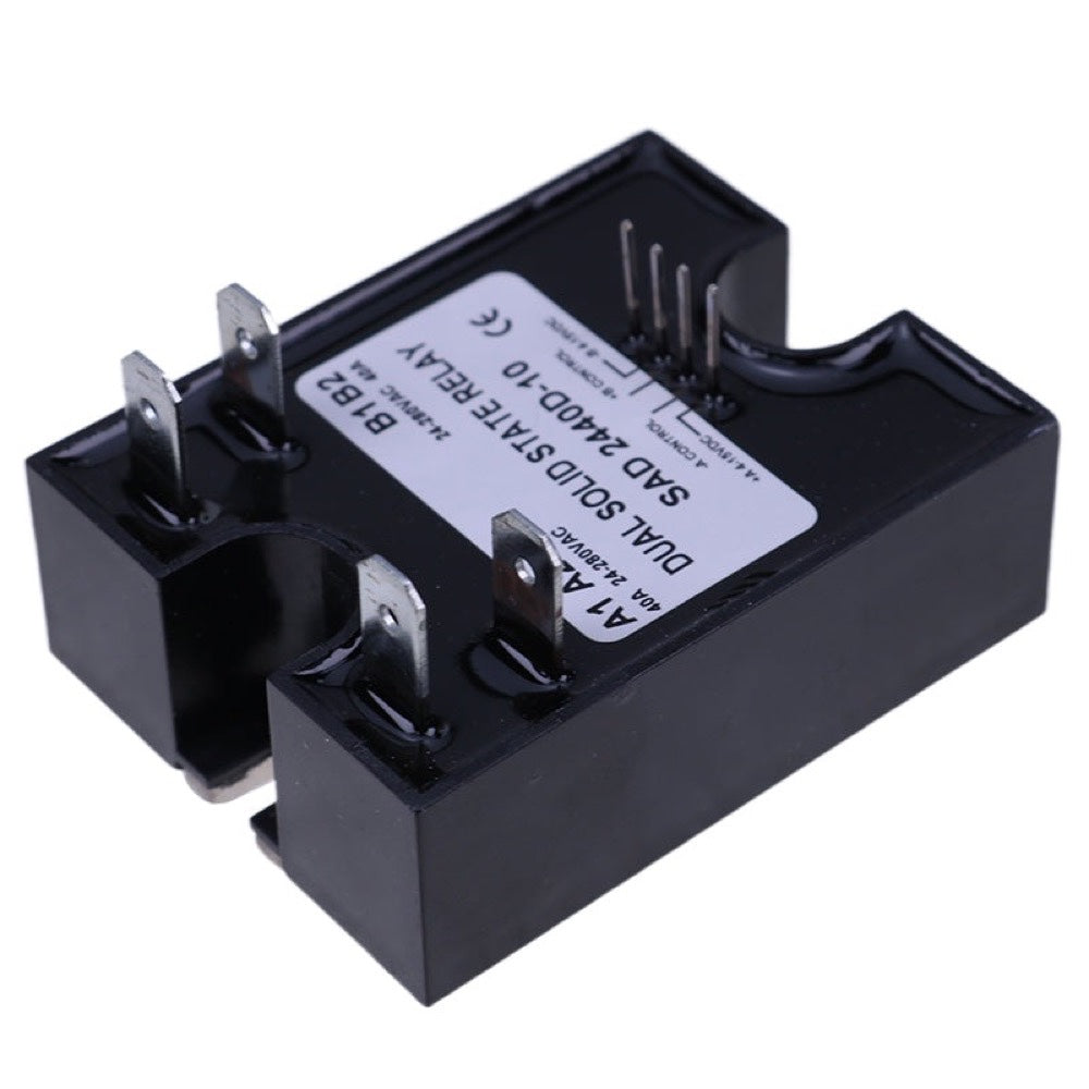 Dual Solid State Relay SSR 4-15VDC Input 280VAC 40A D2440D-10 Random Turn On