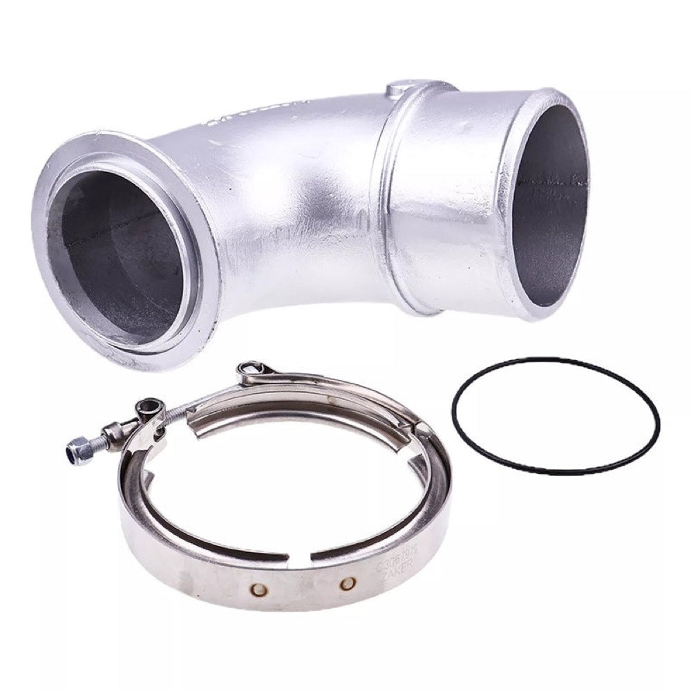 Elbow With Clamp And O-Ring 3682674 compatible with Cummins Engine ISX