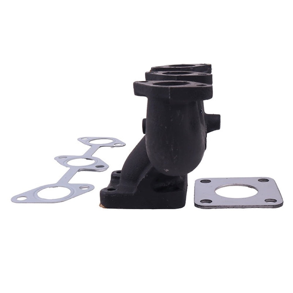 Exhaust Manifold With Gaskets 19462-12312 19462-12310 for use with Kubota Engine D722 D782 DF752 WG750 WG752 Excavator K-008