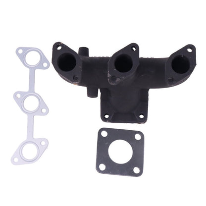 Exhaust Manifold With Gaskets 19462-12312 19462-12310 for use with Kubota Engine D722 D782 DF752 WG750 WG752 Excavator K-008