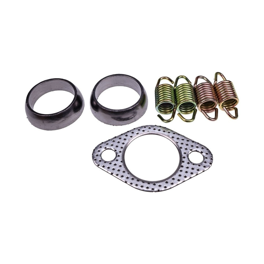 Exhaust Muffler Gasket Seal Spring Kit 3085075 compatible with Polaris ATV UTV Ranger Hawkeye Sportsman 400 425 450 Worker 500
