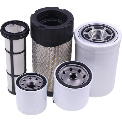Filter Kit 6671057 6667352 6687262 6687263 6677652 compatible with Bobcat Mini Track Loader MT52 MT55 MT85