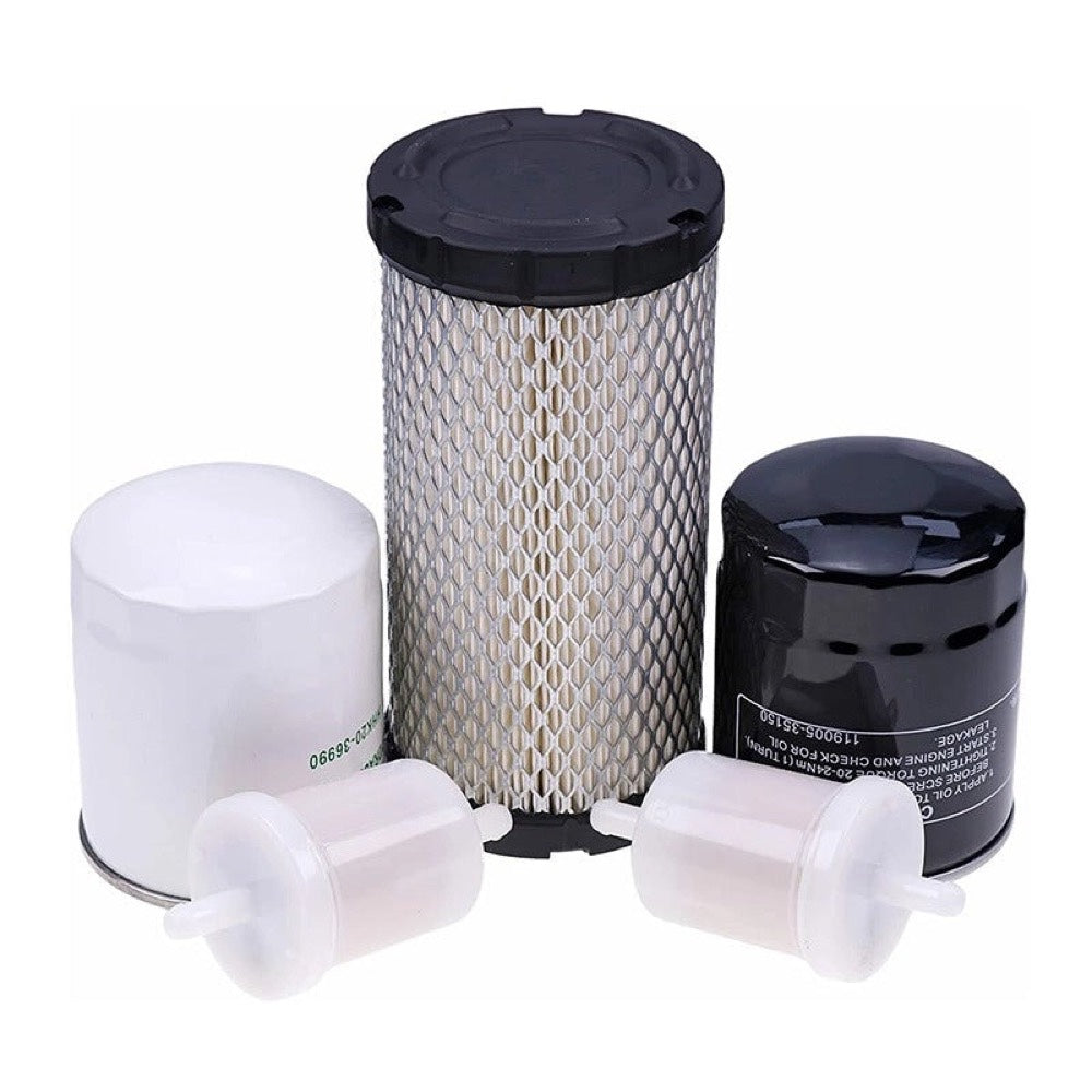 Filter Kit 77700-03362 suitable for Kubota BX24 BX25 BX23S BX1500 BX1800 BX1830 BX 1850 BX1860 BX2230 BX2350 BX2360 BX2380 GR2100 GR2110 GR2120