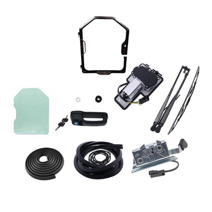 Front Door and Window Assembly Kit 7109665 6729776 7109661 compatible with Bobcat 751 753 763 773 863 873 A220 A300 S100 S130 S150 S160 S175 S185 S205 S220 S250