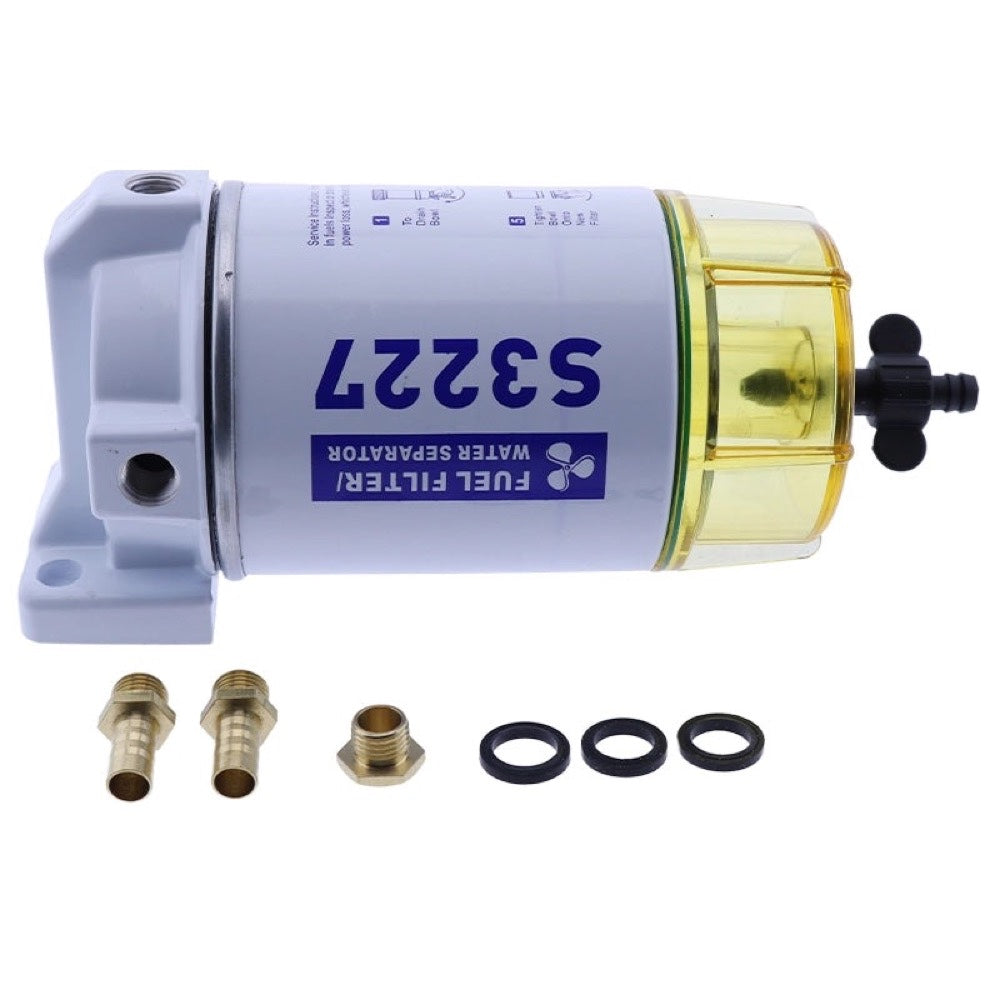 Fuel Filter Water Separator Assembly S3227 compatible with Boat Motor