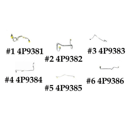 Fuel Line Kit 4P9381 4P9382 4P9383 4P9384 4P9385 4P9386 suitable for Caterpillar CAT Engine 3306 Excavator 235C 330L E300B