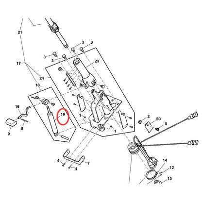 Gas Operated Cylinder AL115780 fits John Deere Tractor 6300 6500 6200 6600 6800