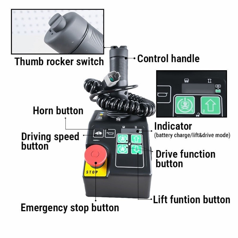 Gen 6 Control Box 137633GT fits Genie Lift GR-12 GR-15 GR-20 QS-12W QS-15W QS-20R GS-1530 GS-1532 GS-1930 GS-1932 GS-2032 GS-2046 GS-2632 GS-2646 GS-3246