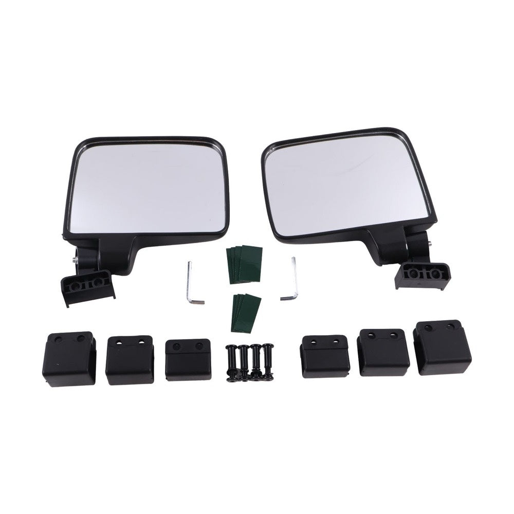 Golf Cart Mirror No-drilling Side Rear View Mirrors suitable for EZGO Club Car Yamaha