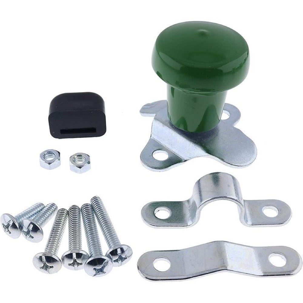Green Steering Wheel Spinner Knob WSV121G with Rubber Sleeve Universal Fitment fits John Deere Ford Case Tractors Woods Spinner and Many More (Adjustable Size)