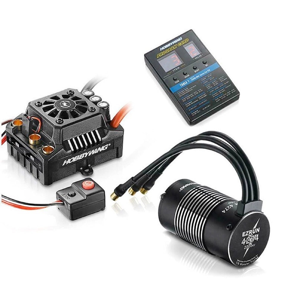 Hobbywing EZRUN-MAX8-V3 150A Waterproof Brushless ESC 4274 2200KV Motor Card