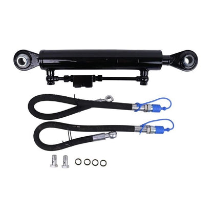 Hydraulic Top Link Cat. 2-2 with Locking Block 22 3/8" - 33 1/2 with 2 Pieces Hose 2-Way Check Valve Cylinder compatible with Tractor Excavator