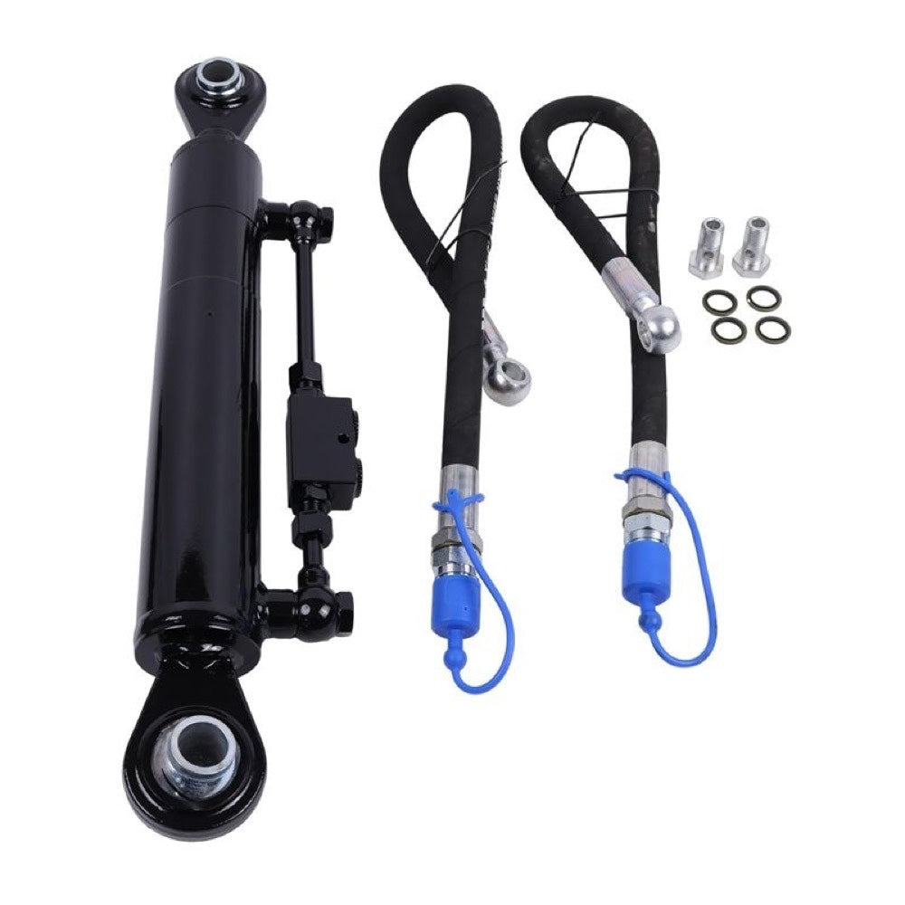 Hydraulic Top Link Cat. 2-2 with Locking Block 22 3/8" - 33 1/2 with 2 Pieces Hose 2-Way Check Valve Cylinder compatible with Tractor Excavator