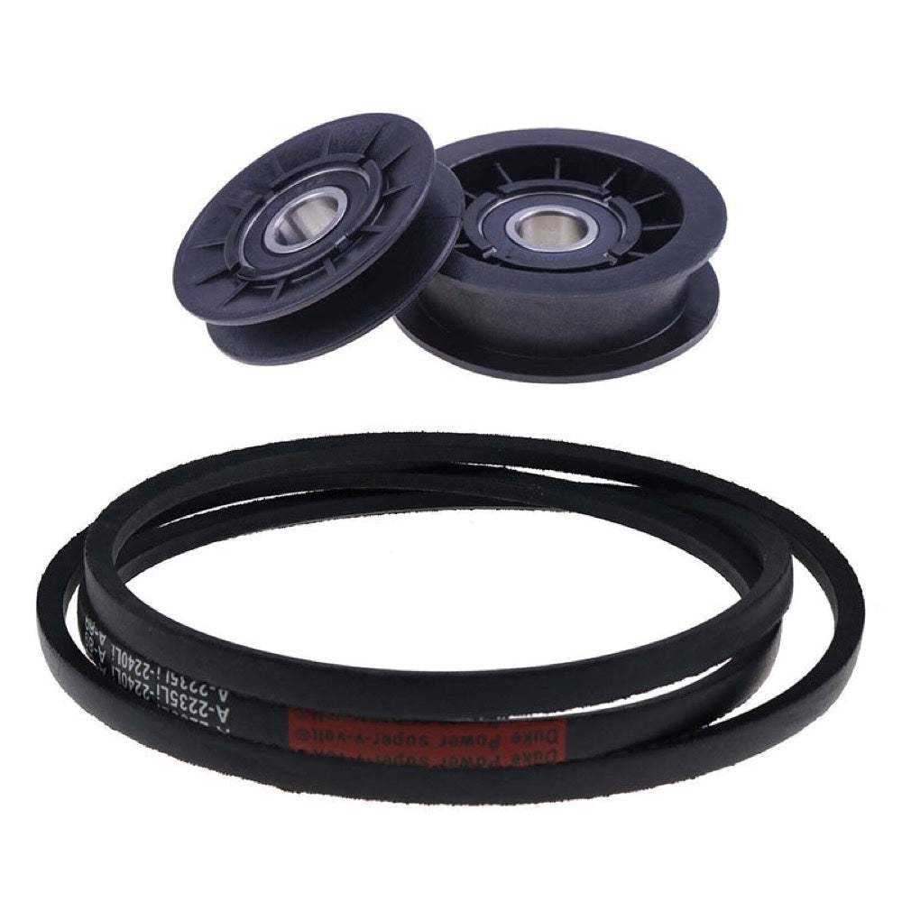 Idler Pulley Kit GX20286 GX20287 With Transmission Drive Belt GX20006 suitable for John Deere Tractor 105 108 125 135 145