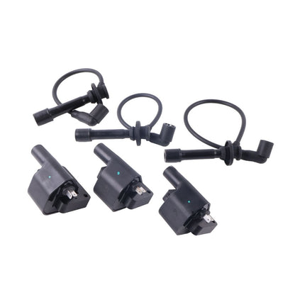 Ignition Coil with Spark Plug Wire Kit MIA11722 MIA11721 suitable for Yanmar Engine 3TNV70 John Deere UTV XUV825i