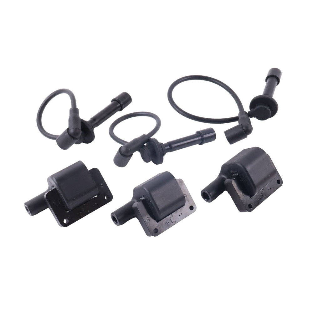 Ignition Coil with Spark Plug Wire Kit MIA11722 MIA11721 suitable for Yanmar Engine 3TNV70 John Deere UTV XUV825i