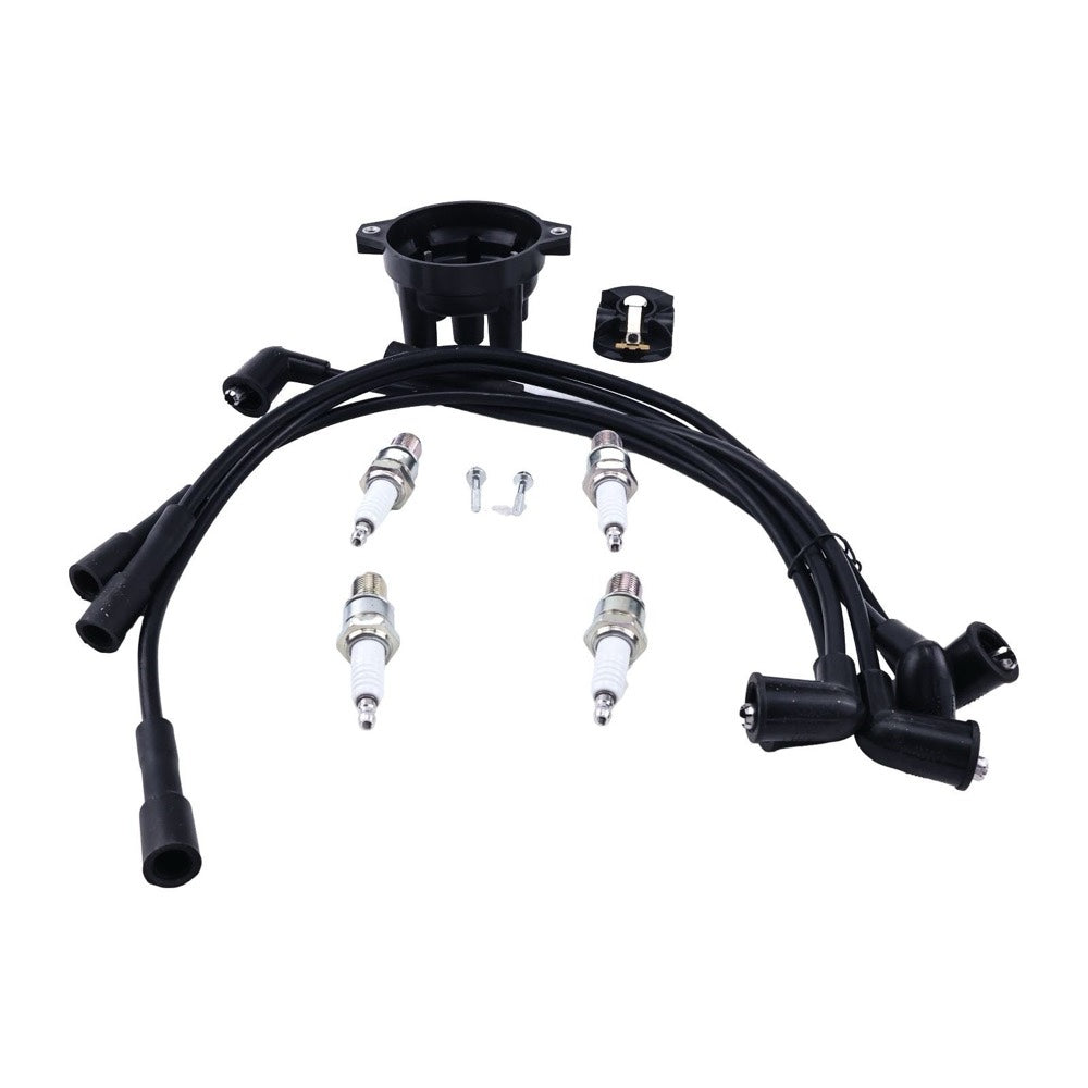 Ignition Tune Up Kit 1554033 1554034 1362113 W9EXR-U compatible with Mazda FE 2.0L F2 2.2L Engine Hyster FT Yale VX Series Forklift