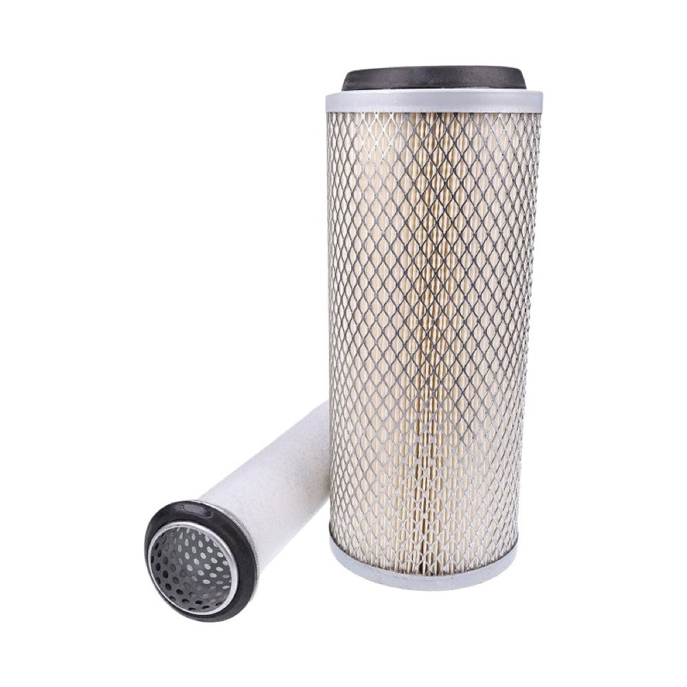 Inner & Outer Air Filter Set E6NN9B618AA E6NN9R500DA compatible with Ford New Holland Tractor 231 335 420 515 545 2310 2600 3055 3150 3310 4100
