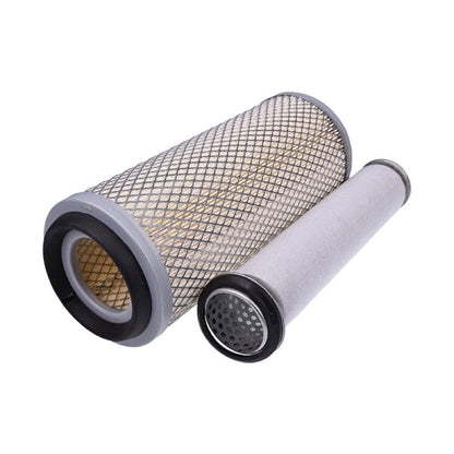Inner & Outer Air Filter Set E6NN9B618AA E6NN9R500DA compatible with Ford New Holland Tractor 231 335 420 515 545 2310 2600 3055 3150 3310 4100