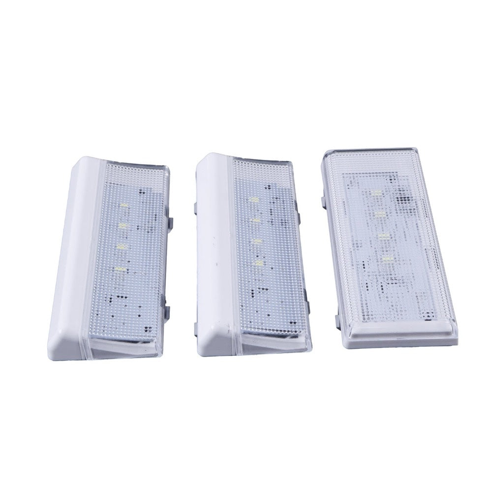 LED Light Set With Tapered Lens and Bezel W10515057 W10515058 fits Whirlpool Kenmore Maytag Refrigerators