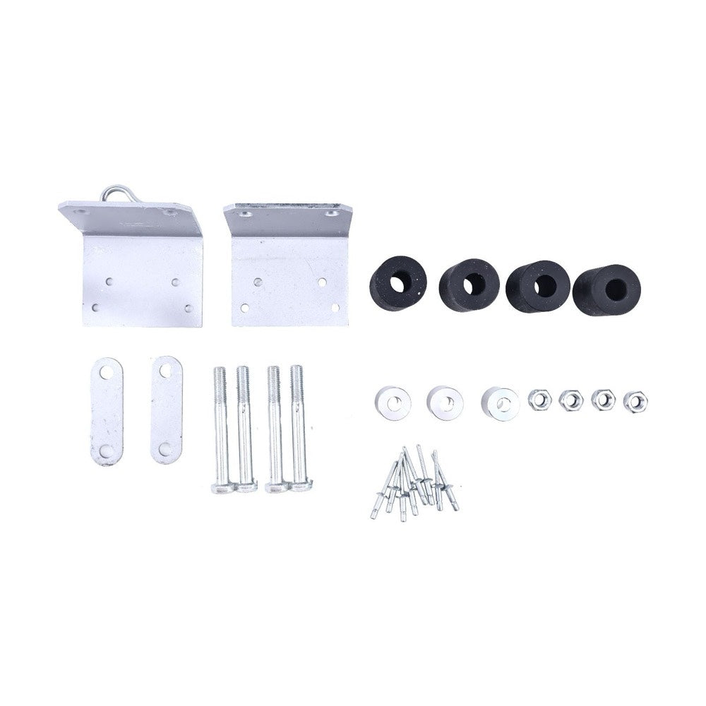 Lower Roller Bracket Kit Bundle With Hardware 13-03593 compatible with Peterbilt 379 Trucks Driver and Passenger Side