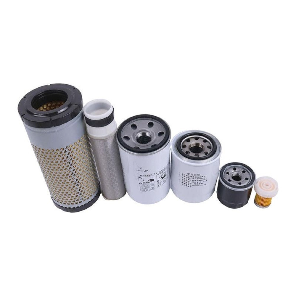 Maintenance Filter Kit compatible with Mahindra Tractor 1626 HST L3 1.3L 1318CC 80.4CID
