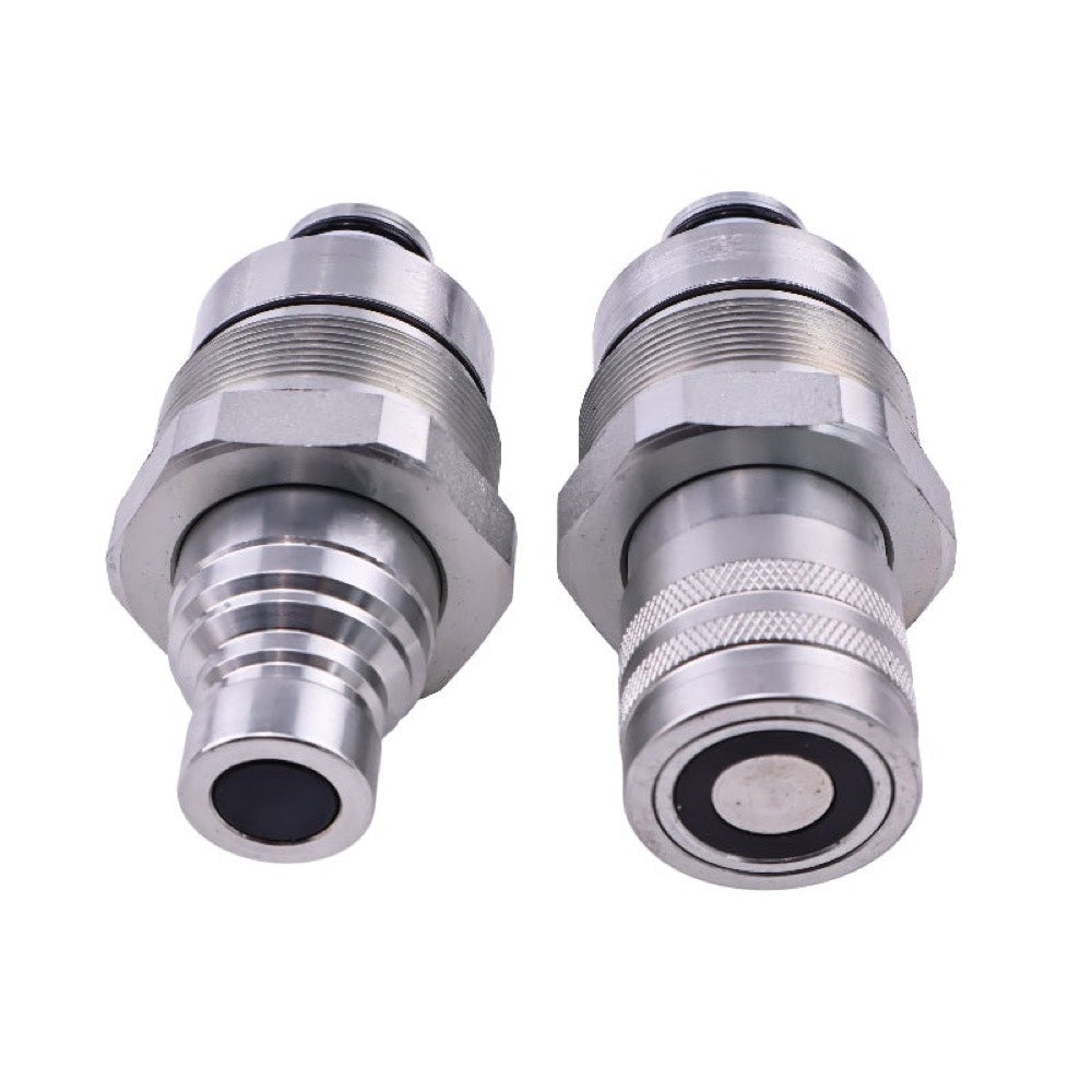 Male & Female Flat Face Coupler Kit 7246799 7246802 fits Bobcat S740 S130 S150 S160 S175 S185 S205 S250