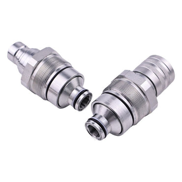 Male & Female Flat Face Coupler Kit V1311-77140 V1311-77150 compatible with Kubota Track Loader