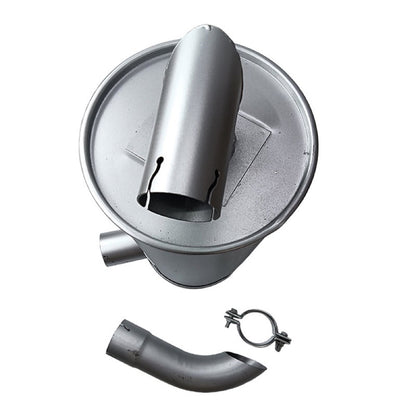 Muffler Silencer 4255658 4649870 suitable for Isuzu Engine 4BG1 Hitachi Excavator EX120-2 EX120-3 EX100WD-2 EX100WD-3