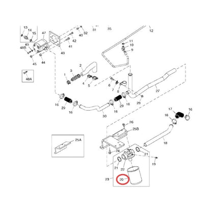 Oil Filter RE45864 compatible with John Deere Tractor 5103 5105 5200 5203 5205 5210 5425 5725 5400 5600