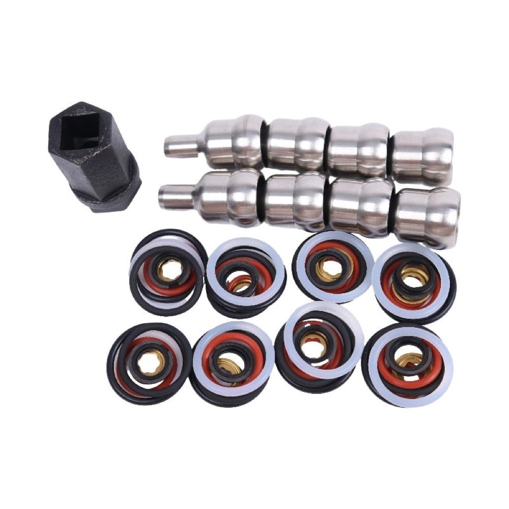 Oil Rail Leak Repair Kit Tool O-Rings & Injector Seal compatible with Ford 6.0L Powerstroke 2003-2007