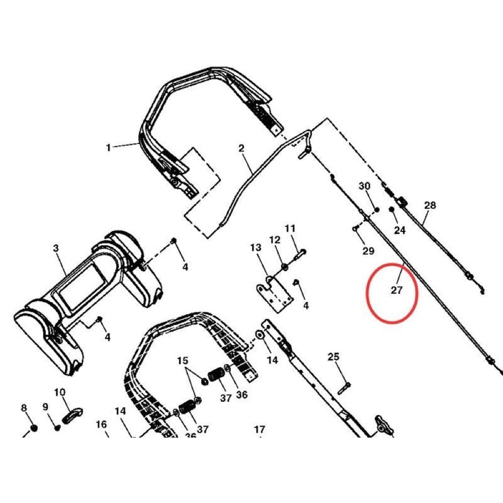 Operator Presence Cable GX23336 suitable for John Deere Mower JS25 JS28 JS35 JS45 JM26 JM36