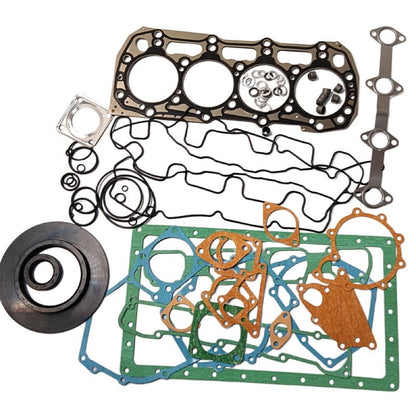 Overhaul Gasket Kit for use with Shibaura Engine N844 N844L N844T N844LT New Holland L170 LS170 L175 LS175 L215 L218 L220 LX665 CASE SR160 SR175 SV185 Loader