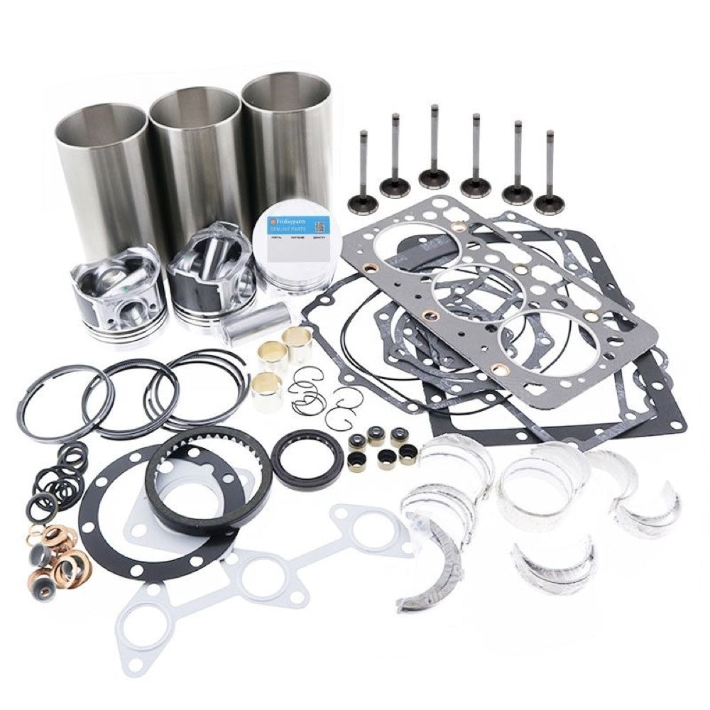 Overhaul Rebuild Kit compatible with Yanmar Engine 3TNV88 Kobelco Excavator SK30-5 SK35SR-5
