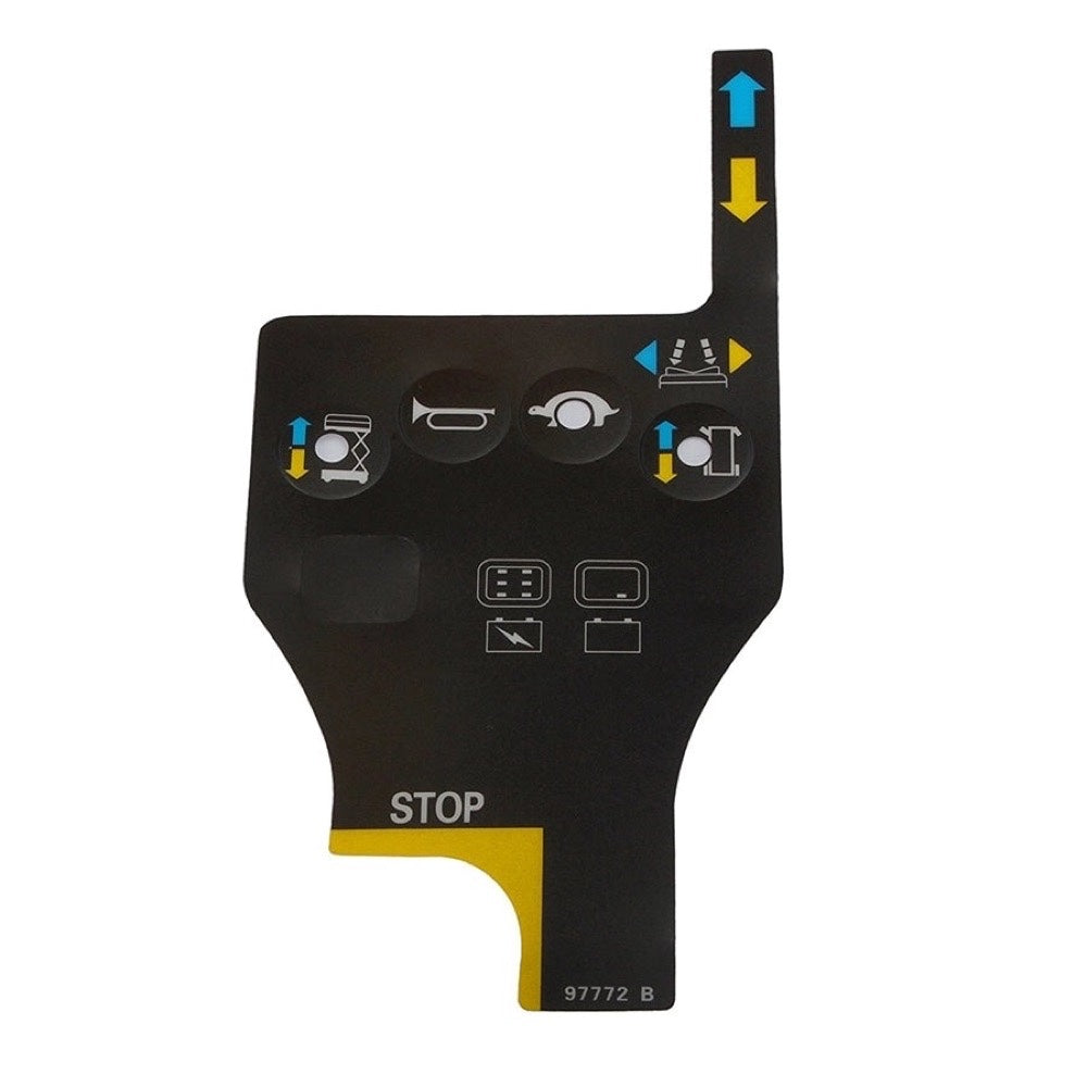 Play Control Box Overlay Decal 97772 97772GT fits Genie GR-12 GR-15 GR-20 GS-1530 GS-1930 GS-2032 GS-3232 QS-12R QS-15R QS-20R