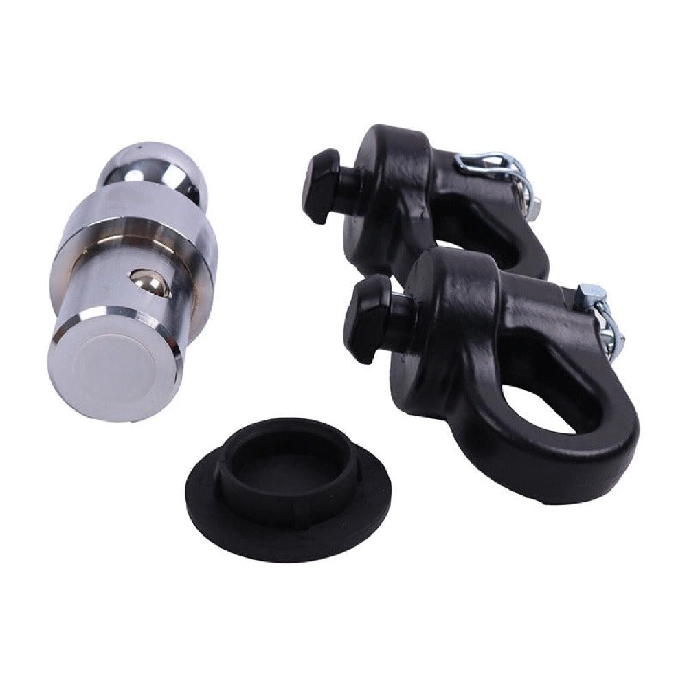 Puck System 2-5/16" Gooseneck Ball & Safety Chain Kit 60692 for use with Ford F-250 F-350 F-450 Chevrolet Silverado GMC Sierra Nissan Titan XD