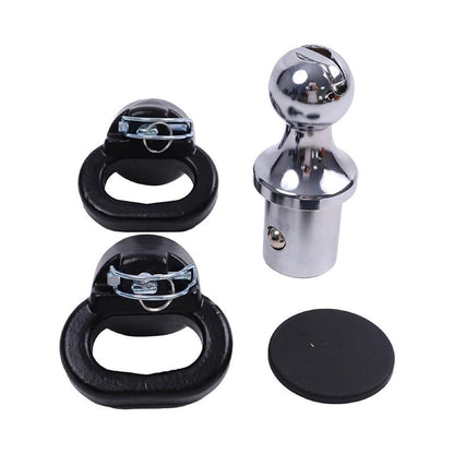 Puck System 2-5/16" Gooseneck Ball and Safety Chain Anchor Kit 60618 82216057AC fits Ram Pickup Truck 2500 3500 2013-2023
