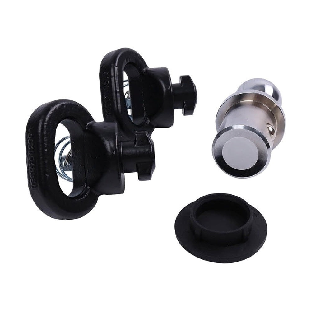 Puck System 2-5/16" Gooseneck Ball and Safety Chain Anchor Kit 60618 82216057AC fits Ram Pickup Truck 2500 3500 2013-2023
