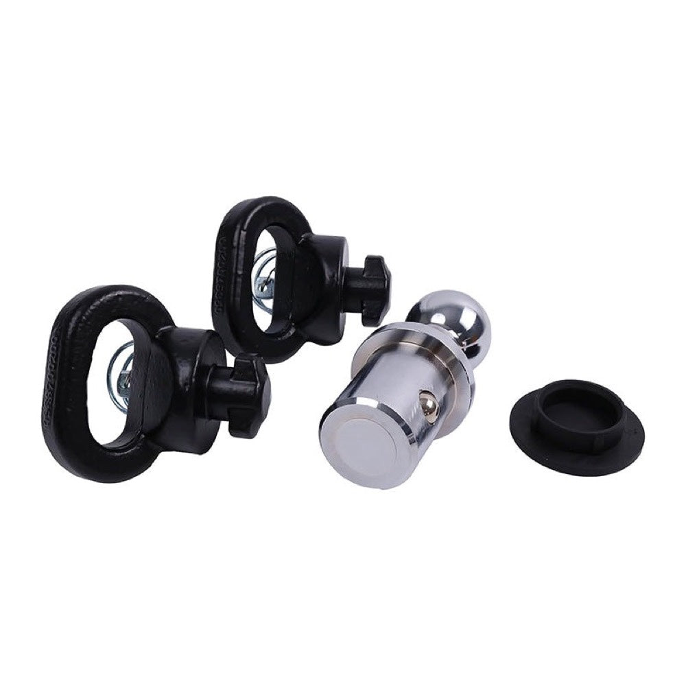 Puck System 2-5/16" Gooseneck Ball and Safety Chain Anchor Kit 60618 82216057AC fits Ram Pickup Truck 2500 3500 2013-2023