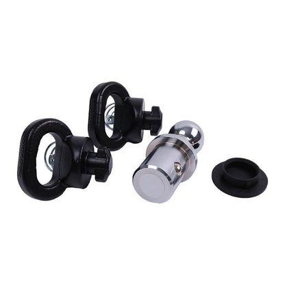 Puck System 2-5/16" Gooseneck Ball and Safety Chain Anchor Kit 60618 82216057AC fits Ram Pickup Truck 2500 3500 2013-2023
