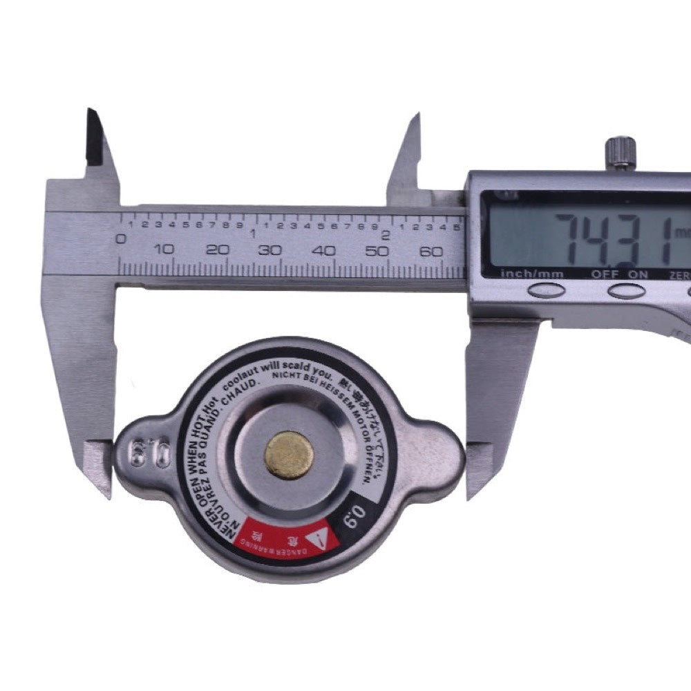 Radiator Cap 123682-44210 124756-44590 compatible with Yanmar Engine 3GM30 3T72 3TN75 3TN82 3TNE68 Tractor YM135 YM155 YM165 YM1100 YM1300 YM1802 YM2002