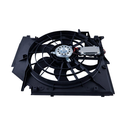 Radiator Cooling Fan Assembly 17117525508 17117561757 for use with BMW 323Ci 323i 323is 325Ci 325i 325xi 328Ci 328i 328is 330Ci 330i 330xi 1999-2006