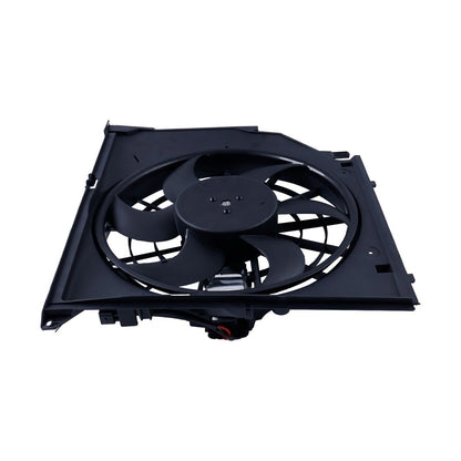 Radiator Cooling Fan Assembly 17117525508 17117561757 for use with BMW 323Ci 323i 323is 325Ci 325i 325xi 328Ci 328i 328is 330Ci 330i 330xi 1999-2006