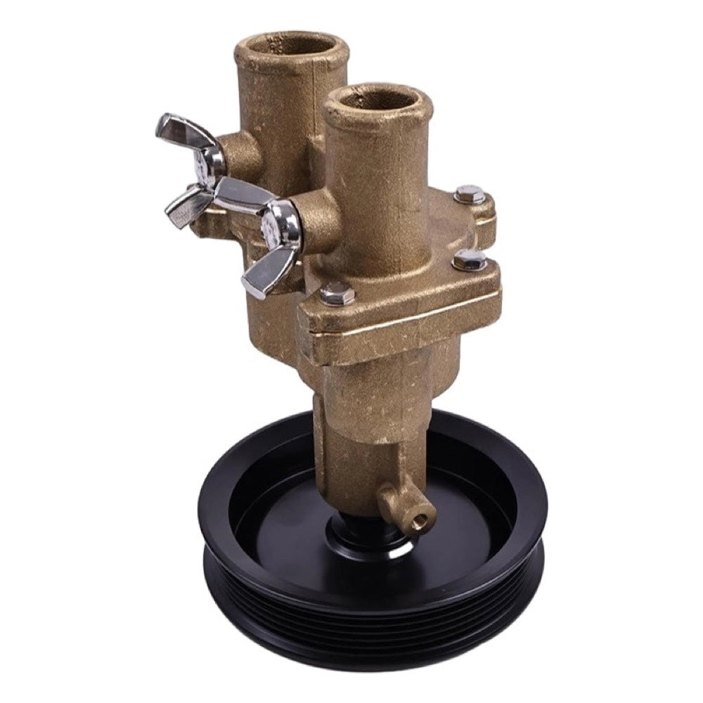 Raw Sea Water Pump with Pulley 46-8M0118067 46-862914T10 468M0122655 fits Mercury Mercruiser Engine 4.3L 5.0L 5.7L 6.2L 350 357 383 MAG MPI