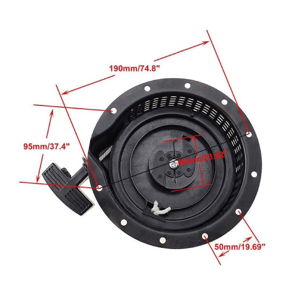 Recoil Pull Starter Assembly for use with Yamaha MZ360 EF6600 Generator Lawn Mower Engine