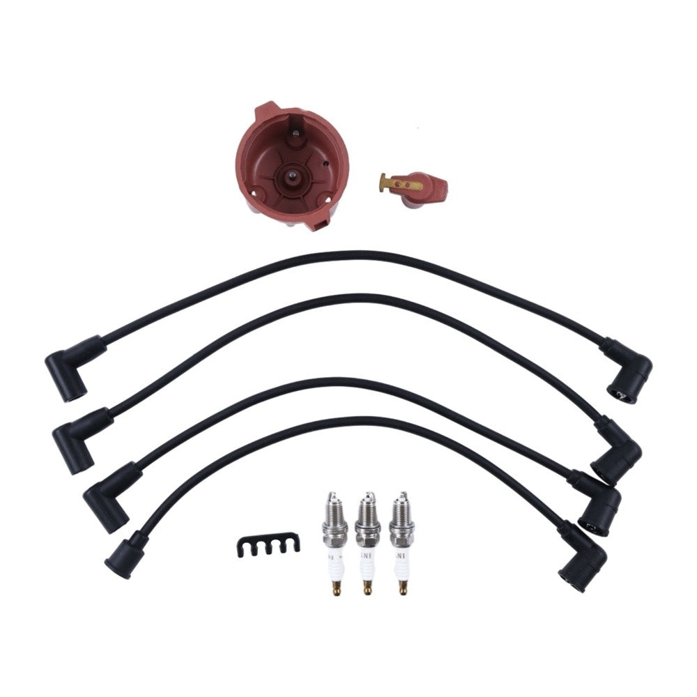 Rotor Distributor Cap Wires Kit 12581-68650 12691-67540 compatible with Kubota Engine WG750 WG600